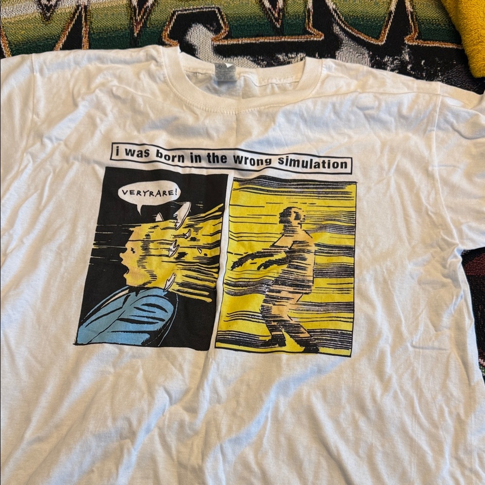 Graphic Tee with Comic Print